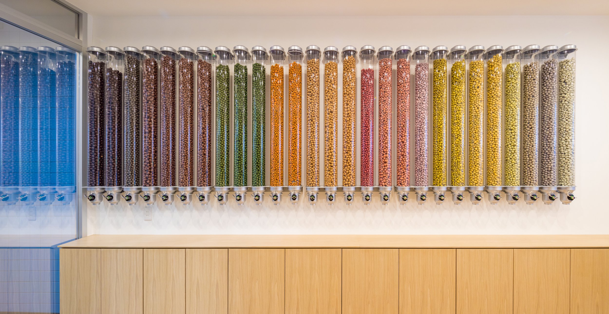 Colorful material installation from Kevin Clement's published archive